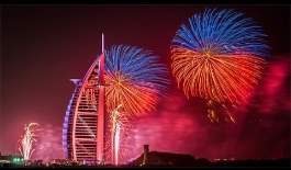 Fireworks at Burj-Al-arab - Apply Dubai Visa